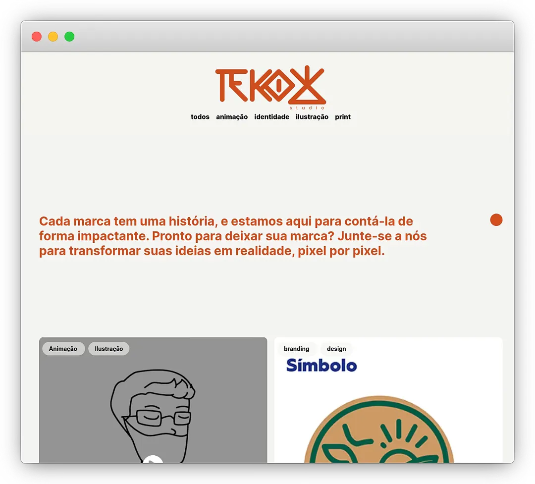 Banner da Tekó Studio